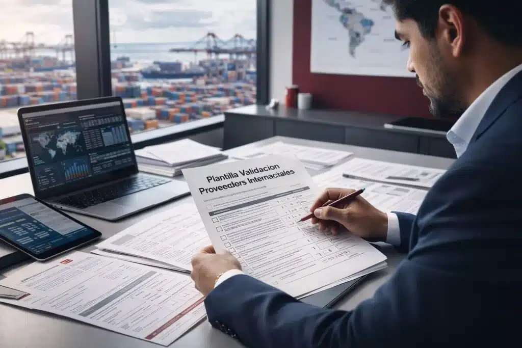 Plantilla para validar proveedores internacionales. World Trade new vision